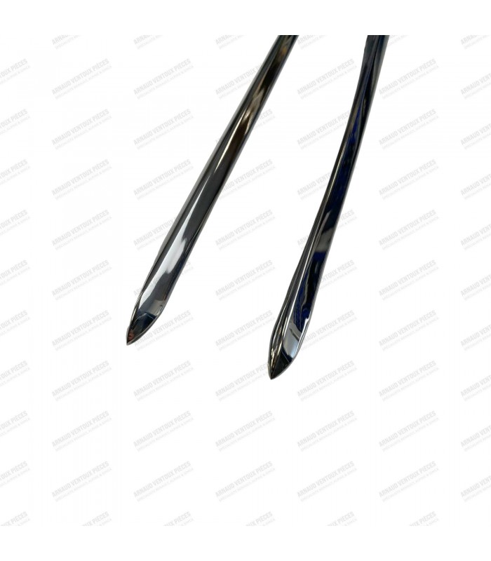 Kit de x8 baguettes latérales extérieures en inox poli - Dauphine et Ondine (2e modèle - Baguette large) - 3