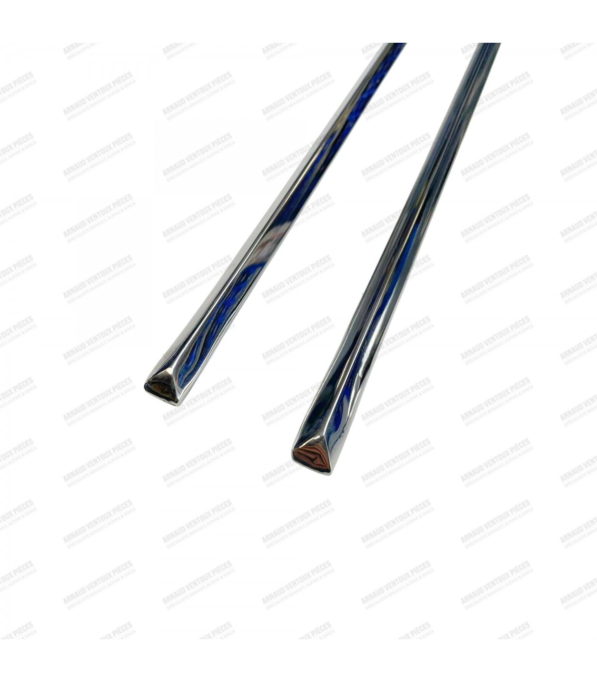 Kit de x8 baguettes latérales extérieures en inox poli - Dauphine et Ondine (2e modèle - Baguette large) - 4