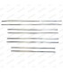 Kit de x8 baguettes latérales extérieures en inox poli - Dauphine et Ondine (2e modèle - Baguette large) - 1