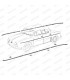 Set of 8 polished stainless steel exterior side moldings - Dauphine (1st model - Thin molding) - 2