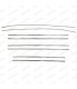 Set of 8 polished stainless steel exterior side moldings - Dauphine (1st model - Thin molding) - 1