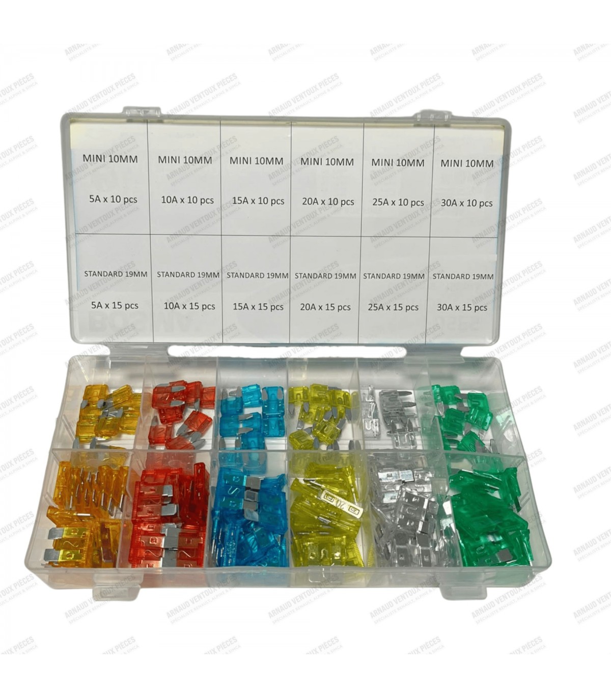Assortment of fuses (Small and large) - 150 pieces