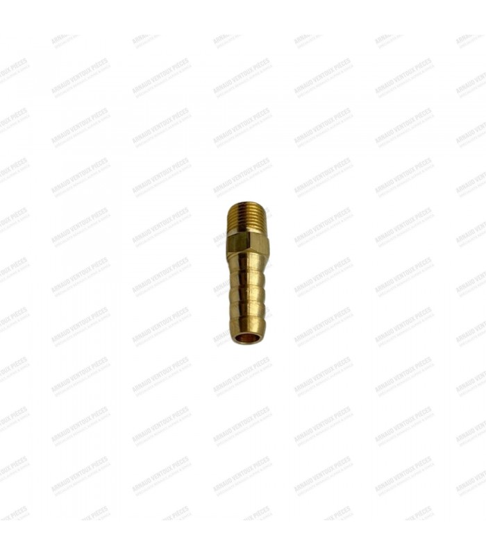 Straight fuel pump fitting - Inlet: Ø 1/8NPTF / Outlet: Ø 8mm - 1