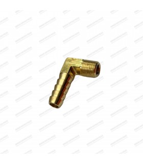 Raccord de pompe à essence à 90°- Entré : Ø 1/8NPTF / Sorite : Ø 8mm - 1