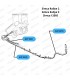 Left heating hose: Sofica radiator / Rear connecting tube - All models - Ref 22650F