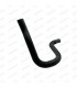 Upper radiator hose - 1200S (with steering box) - ref 34205S
