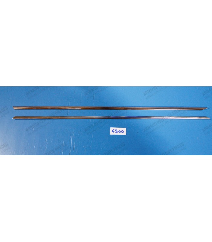 Kit de 2 baguettes en inox poli de tableau de bord - A110 - 1