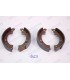 Set of front or rear brake shoes (for 2 wheels) - 4CV - 1
