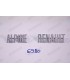 Lettres attachées "Alpine Renault " en métal de capot arrière - 1