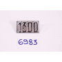 Sigle d'aile "1300" en métal - réf 6000000373 - 1