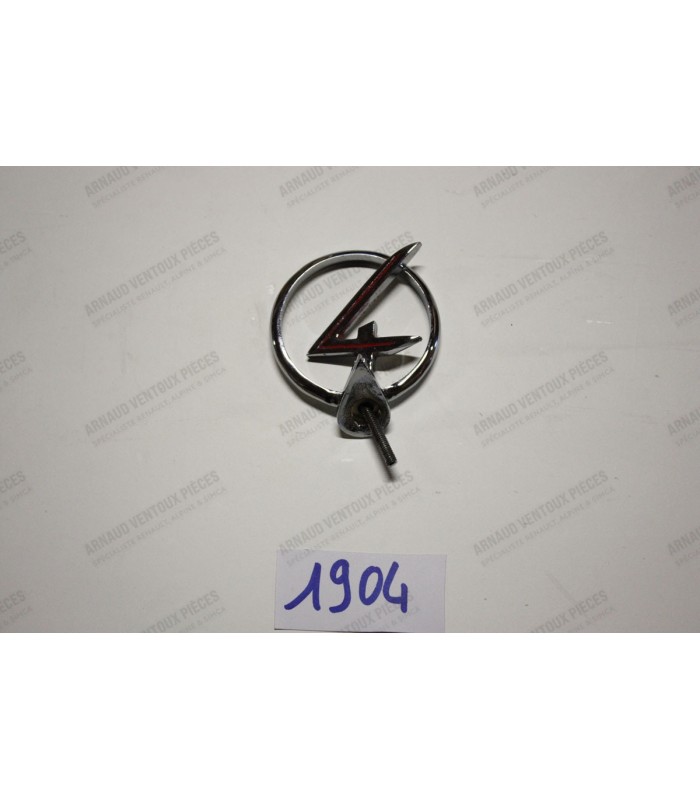 4 CV round chrome mascot for front bonnet - 1