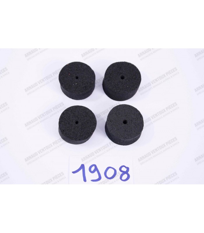 Kit of 4 antivibration foam for the door opening rod