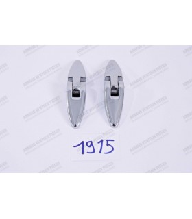Set of chrome hinges - 4CV (front or rear bonnet) and A110 (rear bonnet) - 1