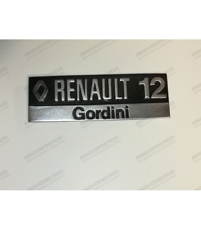 Renault 12 Gordini rear bonnet plate - 1