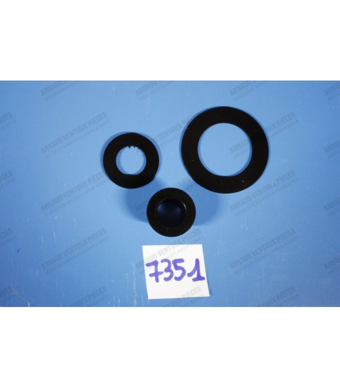 Kit x1 ring and x2 plastic washers for brake and clutch pedal axle - ref 6000001977 / 6000001981 / 6000001980 - 2