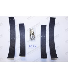 Front or rear brake lining set with rivets - width 30mm x Ø228mm - 1