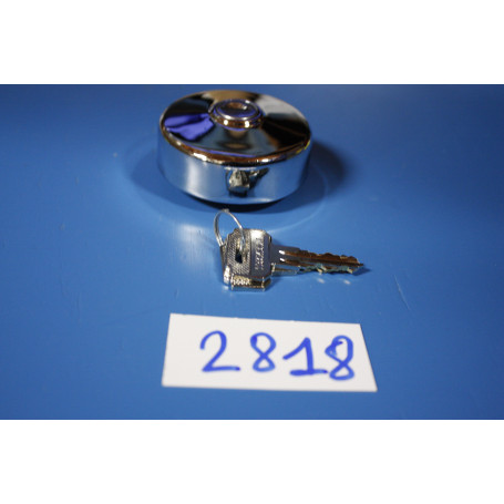 TLCS : Bouchon réservoir chromé ventilé avec clé - MG, pièces