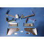 Pair of headlight support and bonnet hinges - R5 all models - 1