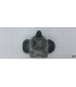 Left rear wheel cylinder - Ø 22mm (oblique exit) - R12 / R15 / R17 - ref 7701365376 - 3
