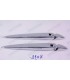 Pair of long chrome hinges - 1