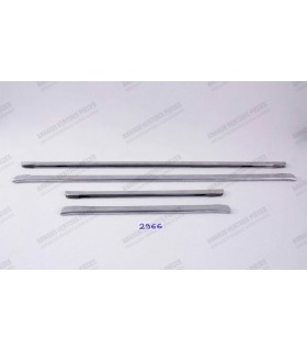 kit of 4 aluminum door sill strips - 1