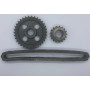 Double timing kit with chain and x2 sprockets (crankshaft and camshaft) - 1