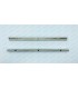 Pair of U-shaped stainless steel brackets for right and left quarter window - ref 6000000843 - 2