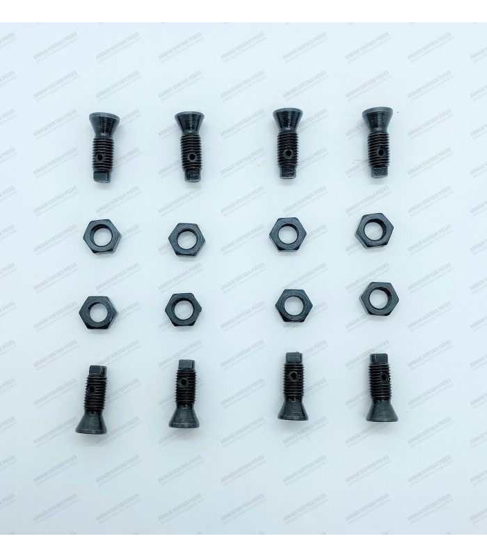 Kit of 8 rocker arm adjustment screws + nuts - 1300cc - 1