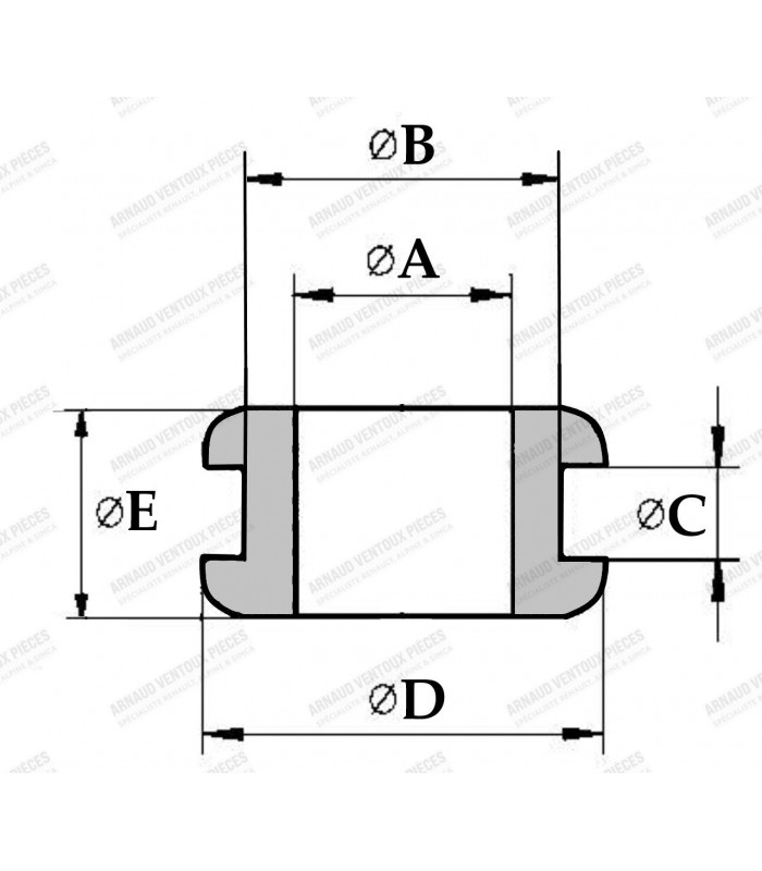 Passe fil - A 34 X B 45 X C 2 X D 52 X E 11 - 3