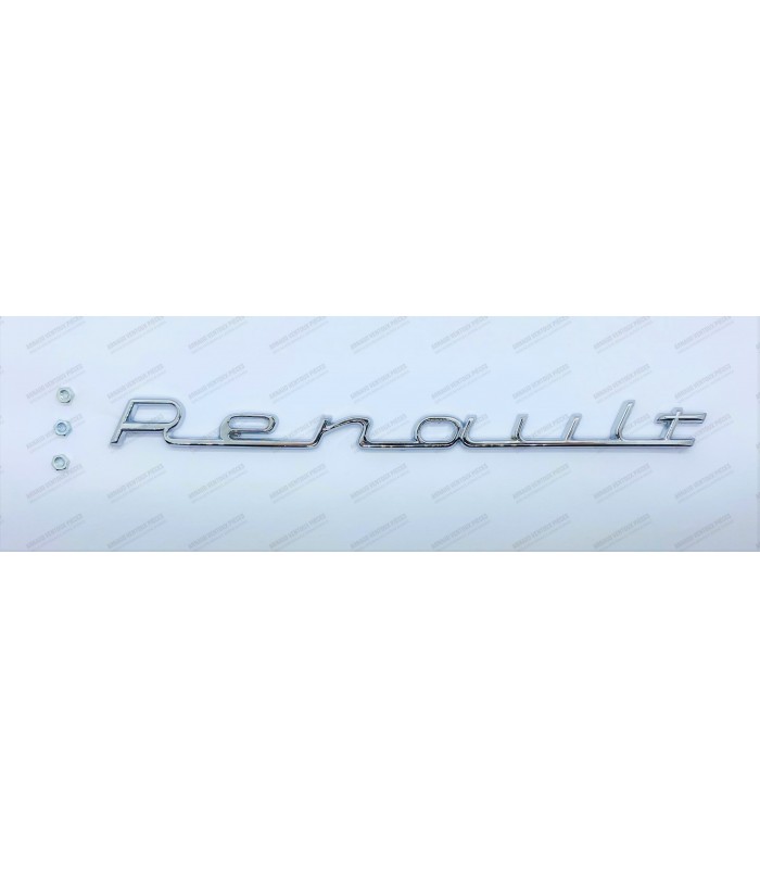 "Renault" logo attached to the fender in italics - 1