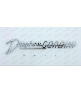 Monogram "Dauphine Gordini" chrome unarrowed italic letter - 1