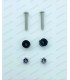 kit de 2 vis fixations de monogramme face avant - 2