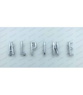 Alpine plastic spare letters on the front face - 1