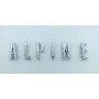 lettres détachées Alpine plastique de face avant - 1
