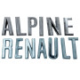 Lettre plastique détachées "Renault Alpine" chromée capot AR - A310.4 - 1