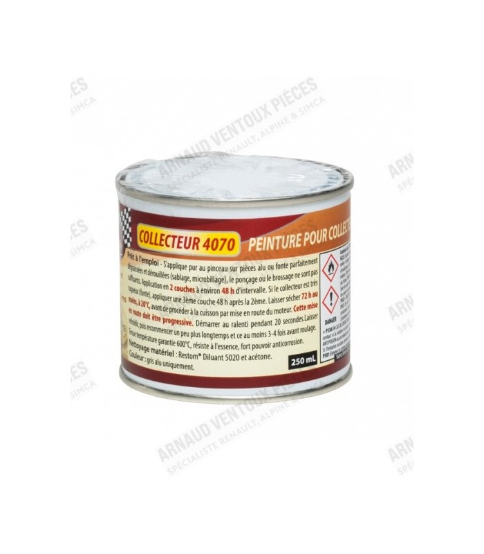 High temperature paint for exhaust manifold - Satin black - 1