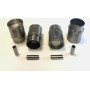 Set of 4 pistons and 4 liners Ø 76 with segments and pin (complete) - R5 Alpine Turbo (122B) - 1