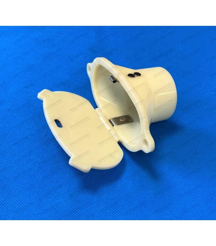 Oval heating flap visible part and round rear part - 2nd model - 2