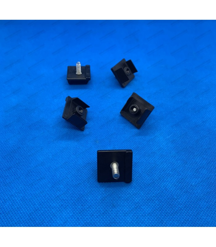 Kit of 5 fixing clips for aluminum grille - ref 082452800 - 2