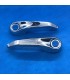 Set of 2 chrome plastic door handles - Right side and Left side - 4L - 1