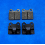 Front brake pad set - Ferodo Racing DS2500 (Competition use) - Simca 1000 Rallye / R1 - 1