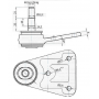 Lower ball joint 2nd model (From 1972 to the end of 1975) - ref 40062F - 2