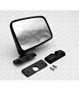 Original right exterior mirror in black plastic "Cipa" - 4L (After 1983)
