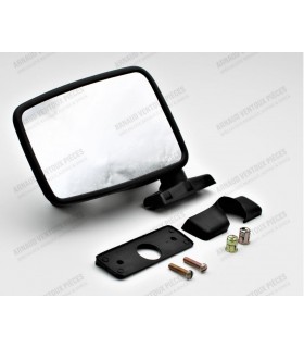 Original left exterior mirror in black plastic "Cipa" - 4L (After 1983)