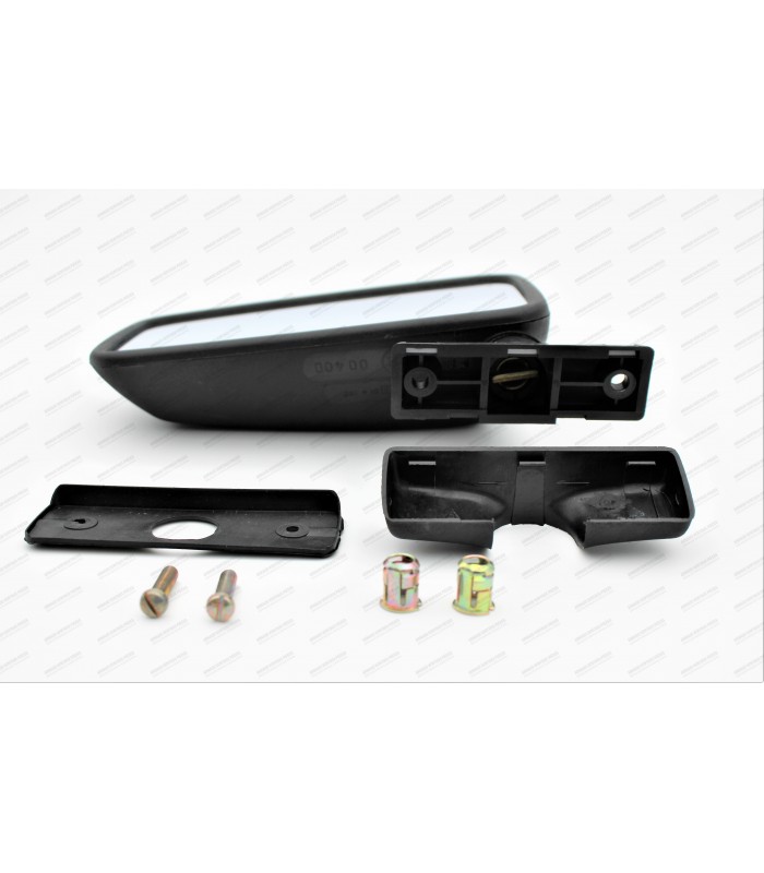 Original left exterior mirror in black plastic "Cipa" - 4L (After 1983)