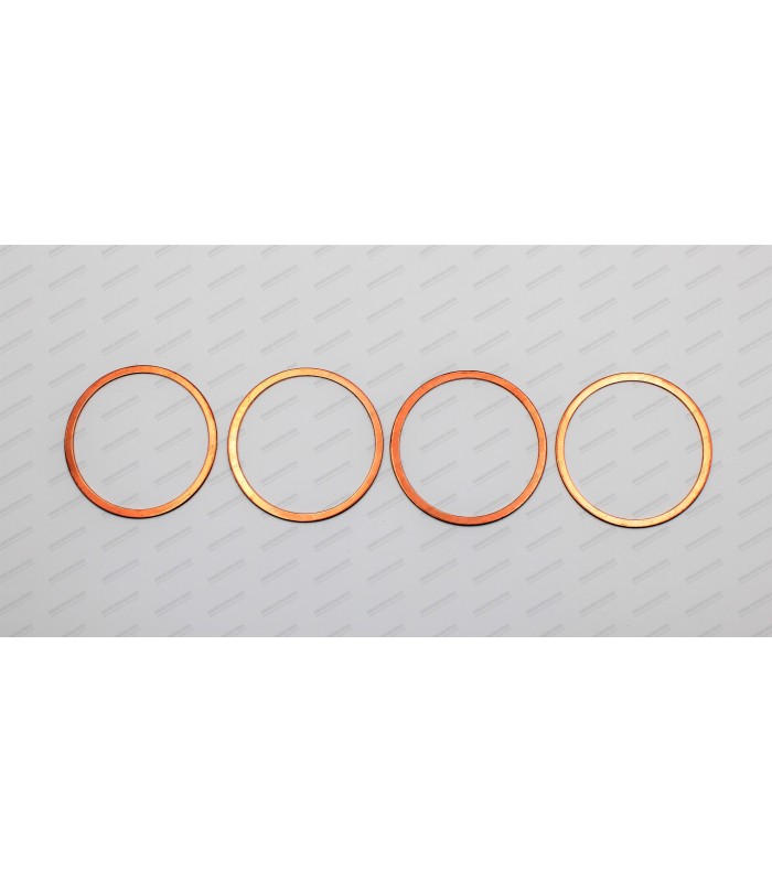 Kit de 4 joints cuivre d'embase de chemise - Ø 62.5mm épaisseur 1mm - 1