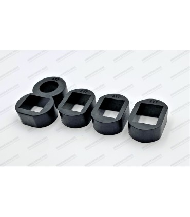 Poignées De Brouette En Caoutchouc - Lot De 4 - Pour Vélo, Fauteuil Roulant, Moto, Chariot - 25 Mm
