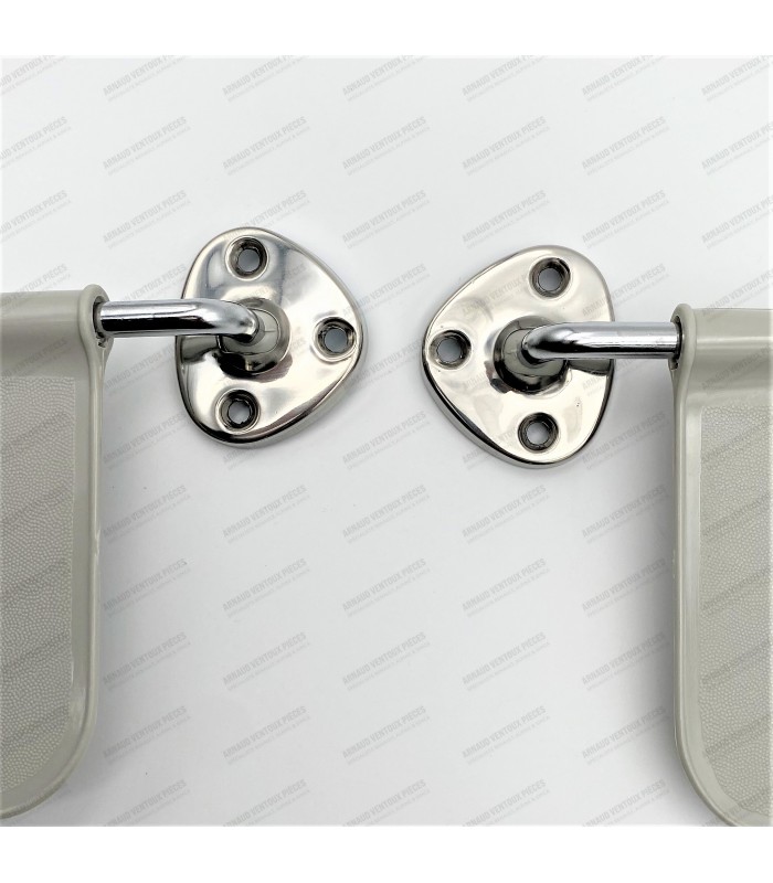 Set of gray sun visors with support - 2