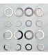 Kit of 16 valve spring washers (1400cc engine) - Ref 7703053261 (8 pieces) and Ref 7703053158 (8 pieces) - 2