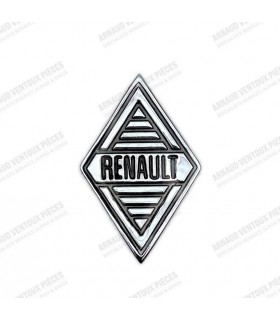 Chrome diamond monogram "Renault" on the front - Diamond (34x22mm) with two fixings - R8S